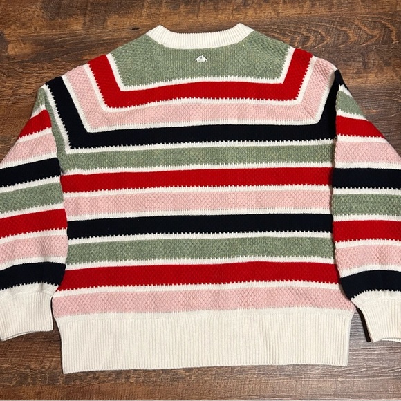 Barbour 1894 Colywell Stripe Wool Blend Sweater Size 8 - Picture 3 of 4